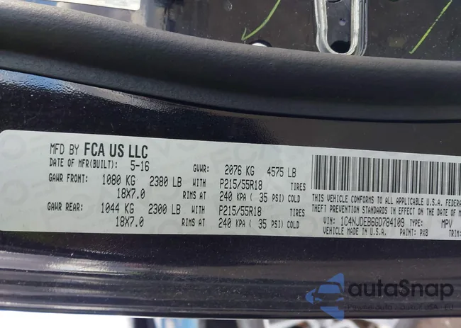 1C4NJDEB6GD784109: 43728343