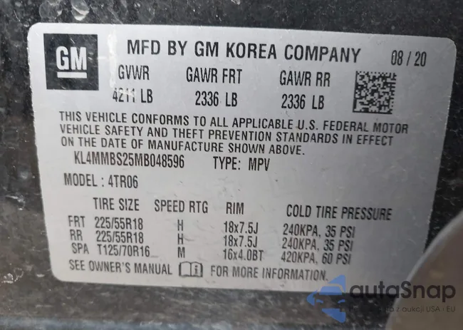 KL4MMBS25MB048596: 43728435