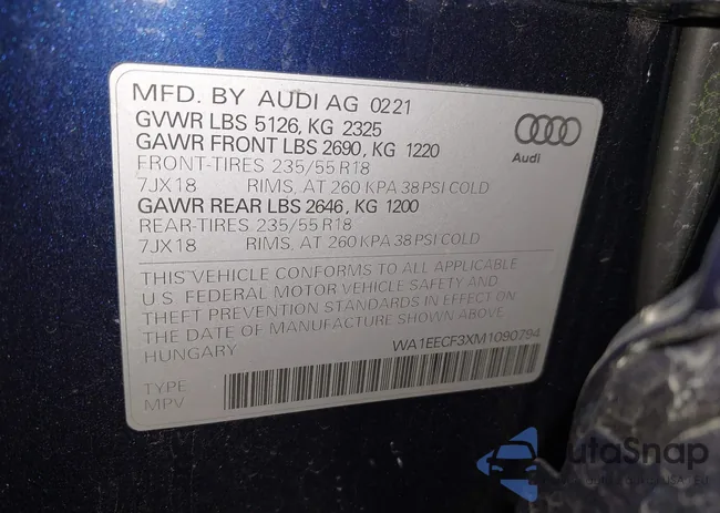 WA1EECF3XM1090794: 43728528