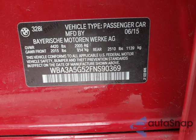 WBA3A5G52FNS90369: 43727675