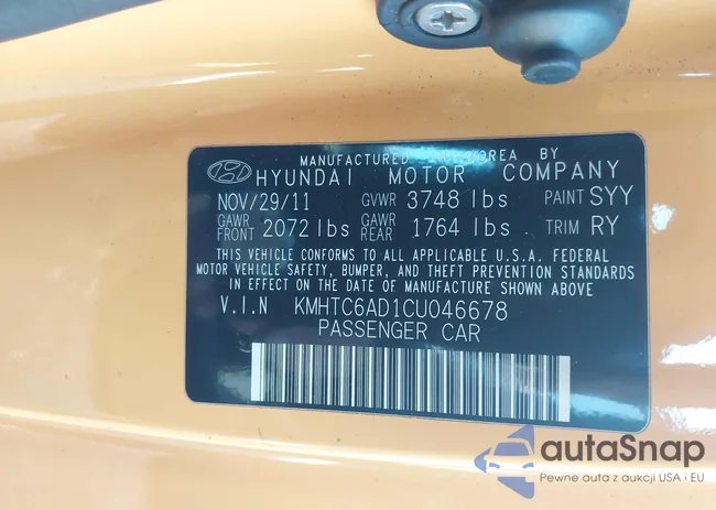 KMHTC6AD1CU046678: 43727691