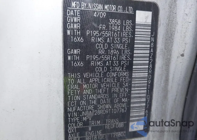 JN8AZ28R09T107767: 43727827