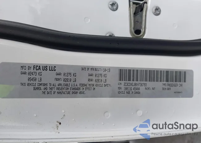 2C3CDXGJ8KH736793: 43727946