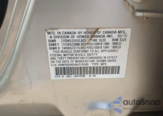 2HNYD2H69AH519549: 43727960