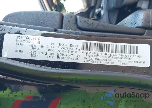 1C4RJEAG0KC662434: 43727981