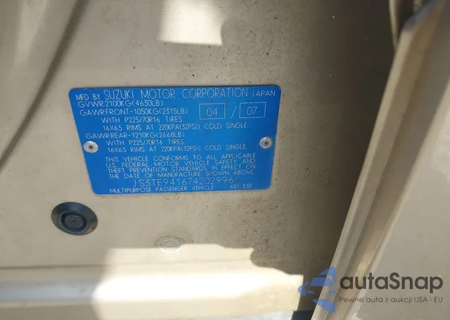 JS3TE941674202996: 43729121