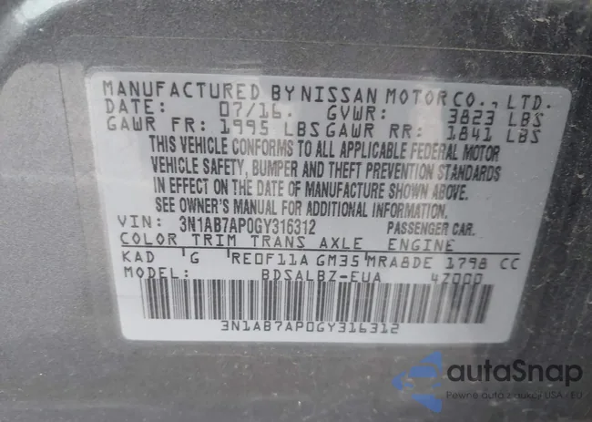 3N1AB7AP0GY316312: 43729124