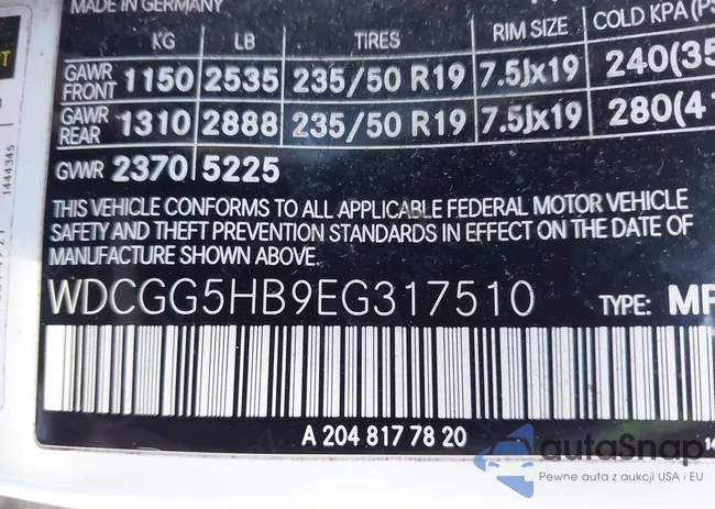 WDCGG5HB9EG317510: 43729171