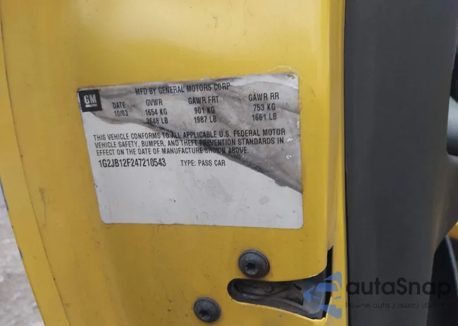 1G2JB12F247210543: 43729181