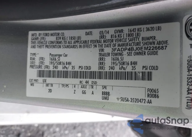 3FADP4BJ0EM226687: 43729183