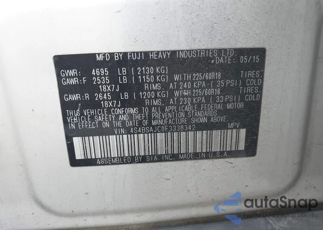 4S4BSAJC0F3338342: 43729197