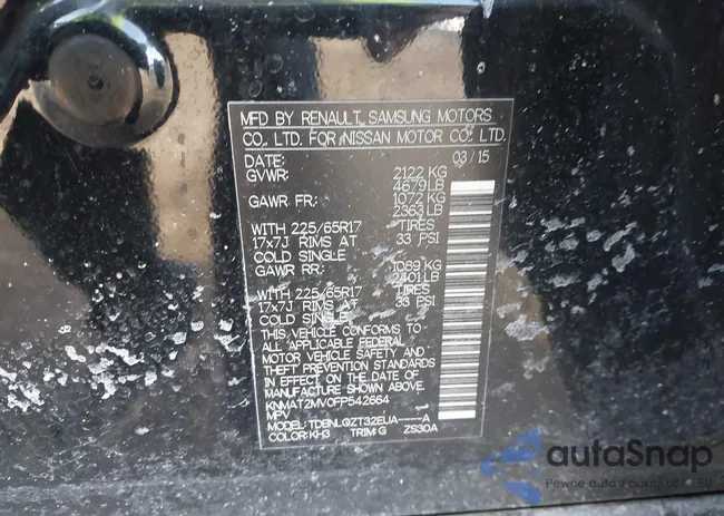 KNMAT2MV0FP542664: 43729220