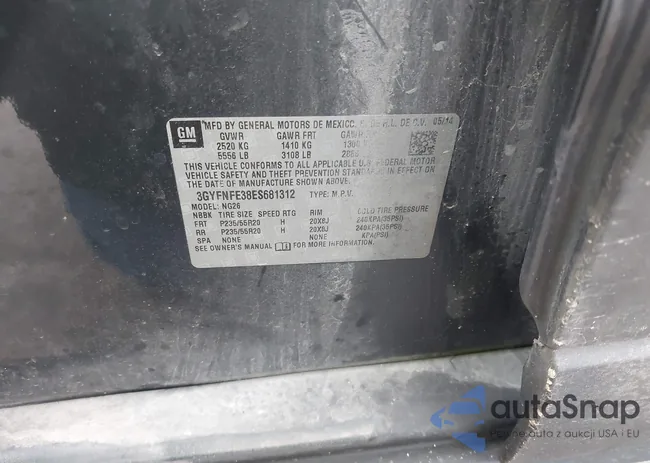 3GYFNFE38ES681312: 43729245