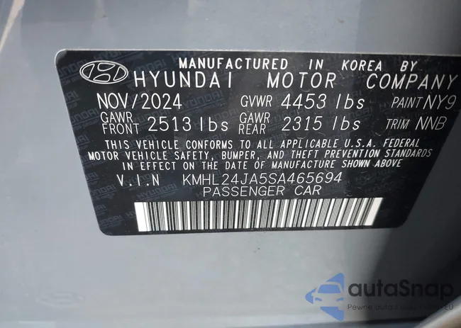 KMHL24JA5SA465694: 43729249