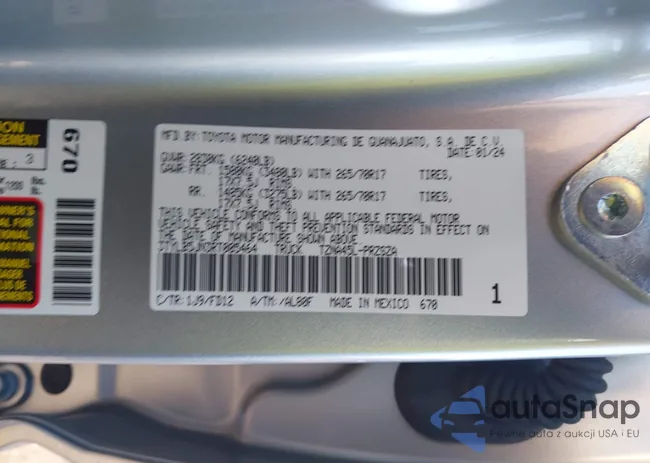 3TYLB5JN3RT005464: 43729465