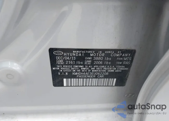 KMHDH4AE3EU062208: 43729587