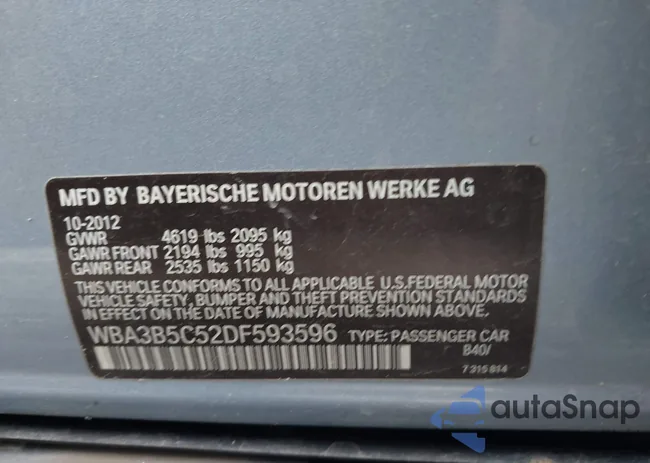 WBA3B5C52DF593596: 43729635