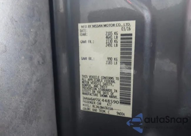 1N4AA6AP7GC448590: 43728805