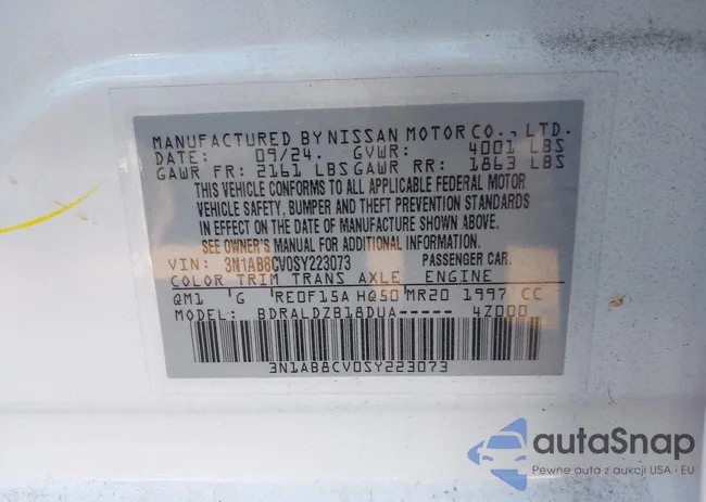 3N1AB8CV0SY223073: 43728831