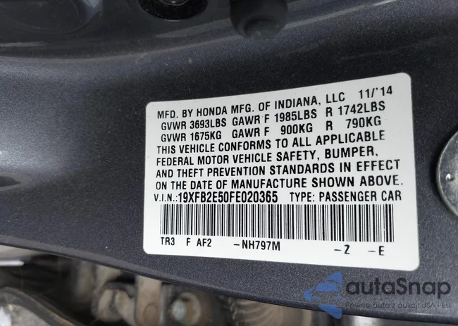 19XFB2E50FE020365: 43730290