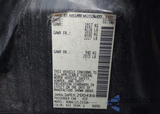 1N4AL3AP0JC200486: 43730357