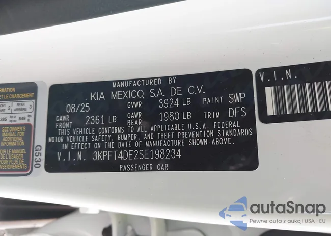 3KPFT4DE2SE198234: 43730432