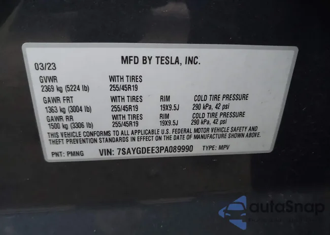 7SAYGDEE3PA089990: 43730437