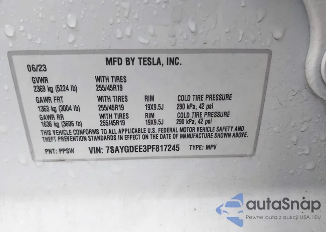 7SAYGDEE3PF817245: 43729937