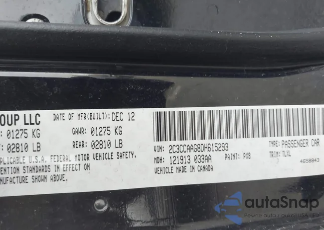 2C3CCAAG8DH615293: 43729949