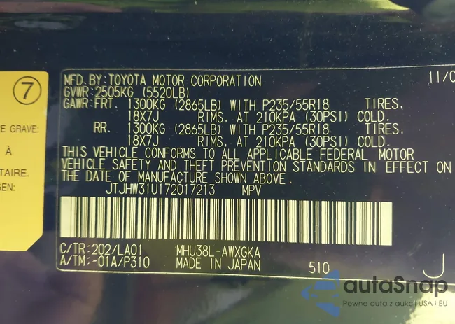 JTJHW31U172017213: 43729985