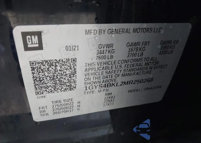 1GYS4BKL2MR250268: 43731040