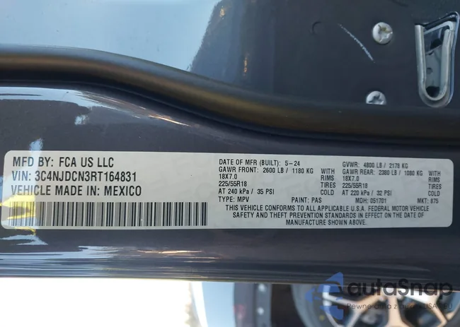 3C4NJDCN3RT164831: 43731075