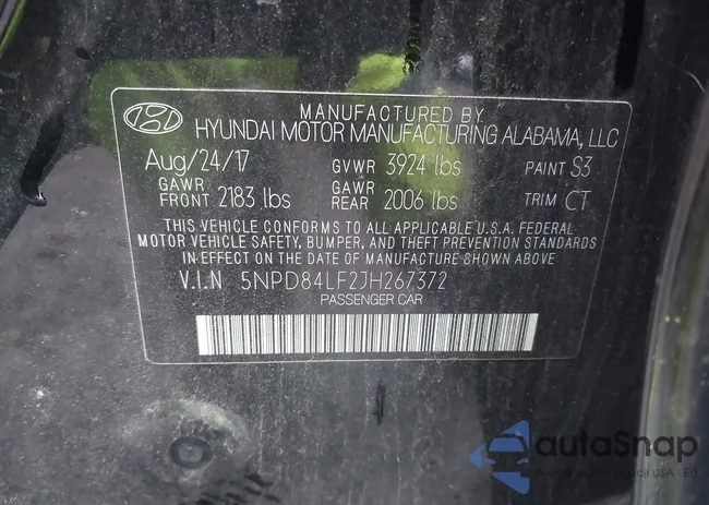 5NPD84LF2JH267372: 43731110