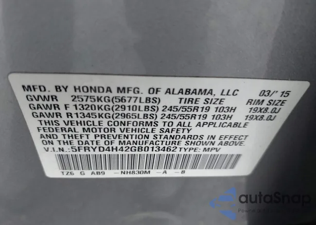 5FRYD4H42GB013462: 43731173