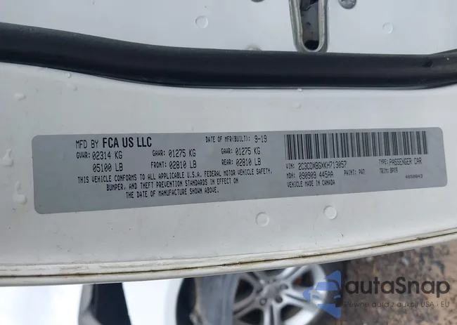 2C3CDXBGXKH713057: 43731180