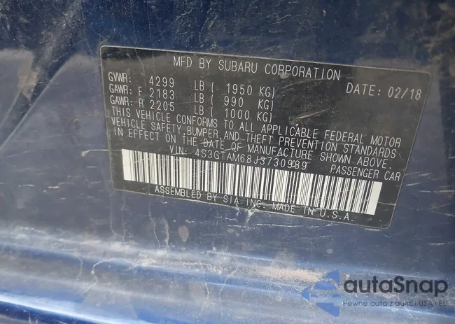 4S3GTAM68J3730989: 43731473