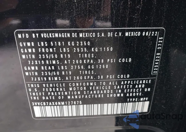 3VVCB7AX6NM127675: 43731616