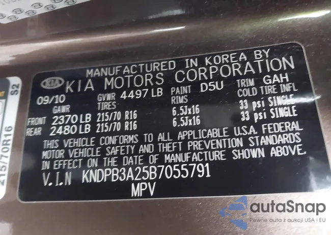 KNDPB3A25B7055791: 43730786