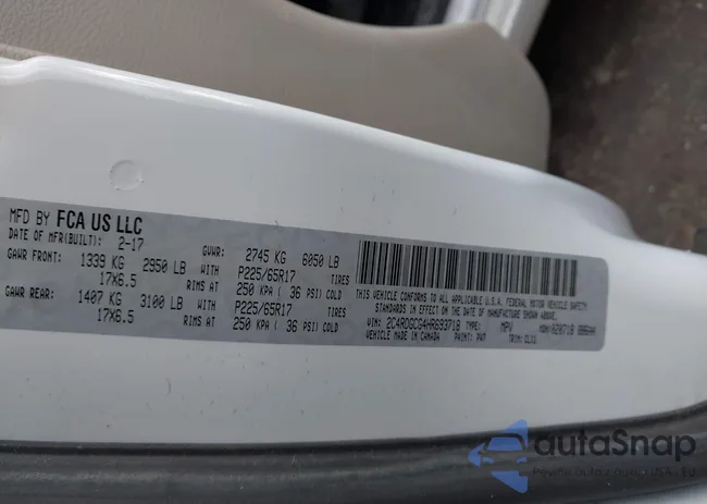 2C4RDGCG4HR693718: 43730950