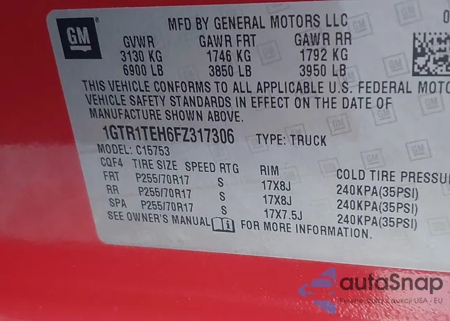 1GTR1TEH6FZ317306: 43731019