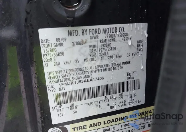 1FMJK1J53AEA17406: 43732170