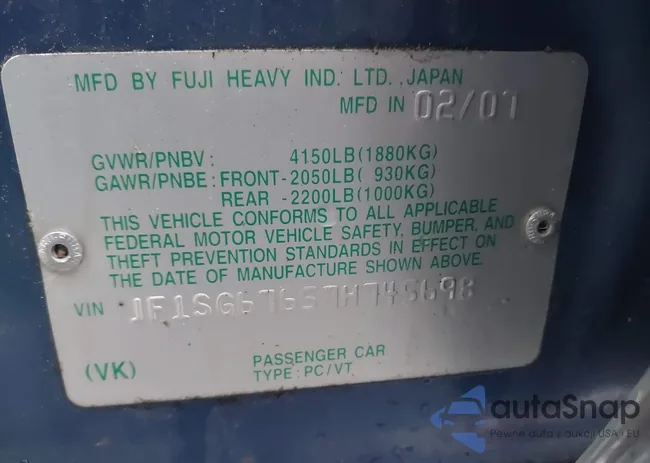 JF1SG67657H745698: 43732299