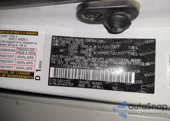 JTEBU5JRXJ5516454: 43732440