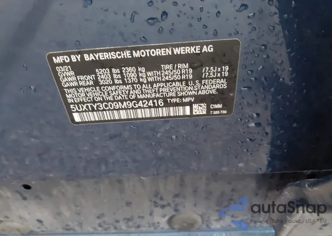 5UXTY3C09M9G42416: 43731734