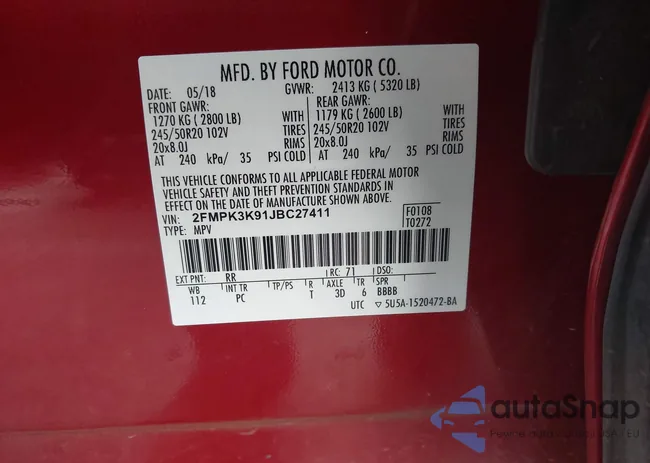 2FMPK3K91JBC27411: 43731935