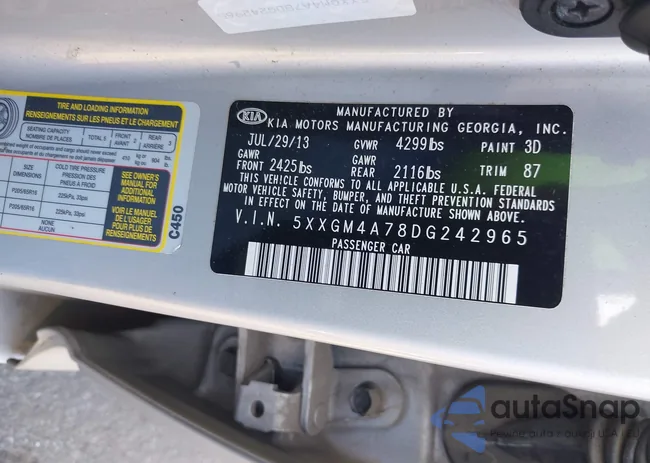 5XXGM4A78DG242965: 43731946