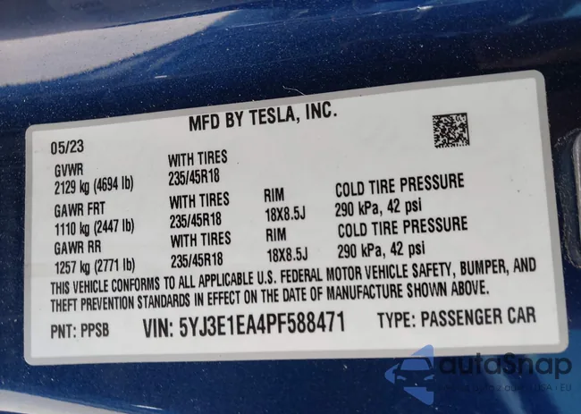 5YJ3E1EA4PF588471: 43731986