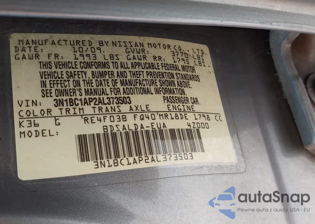 3N1BC1AP2AL373503: 43733425