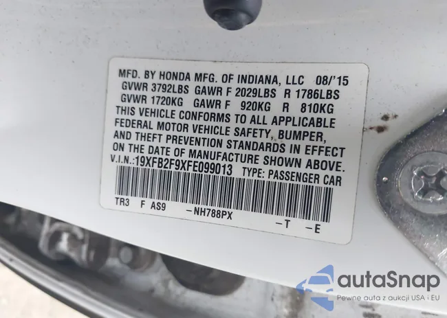 19XFB2F9XFE099013: 43733623