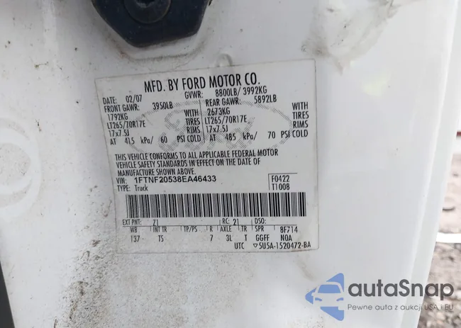 1FTNF20538EA46433: 43732768